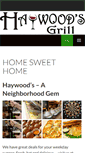 Mobile Screenshot of haywoodsgrill.ca